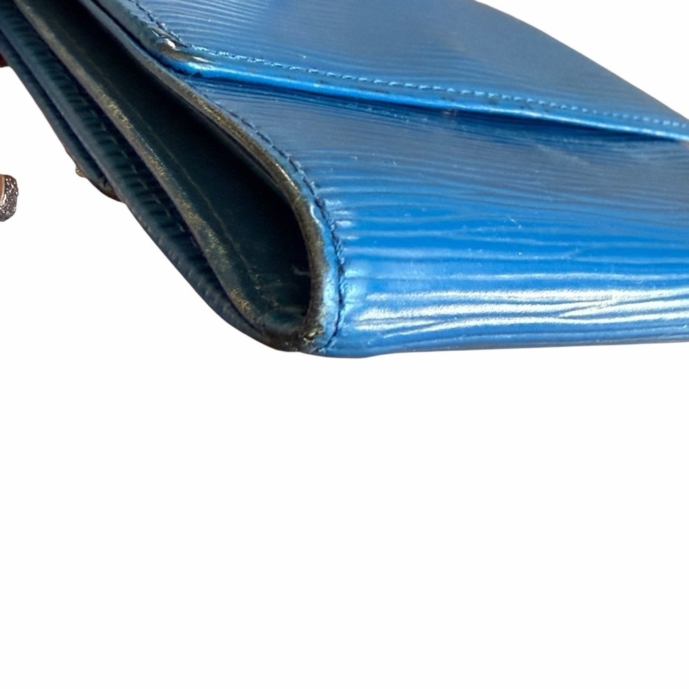 Louis Vuitton Blue Epi Elise Wallet 2007 VGUC - Picture 6 of 13
